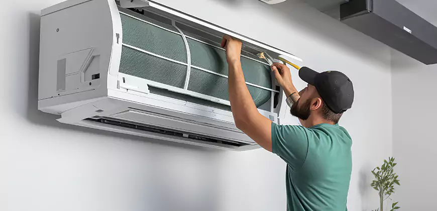 Bathroom and Small Space Ductless Installation in Newton